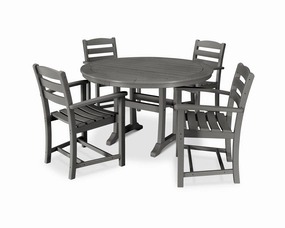 La Casa Caf 5-Piece Arm Chair Dining Setoutdoor patio furniture set
