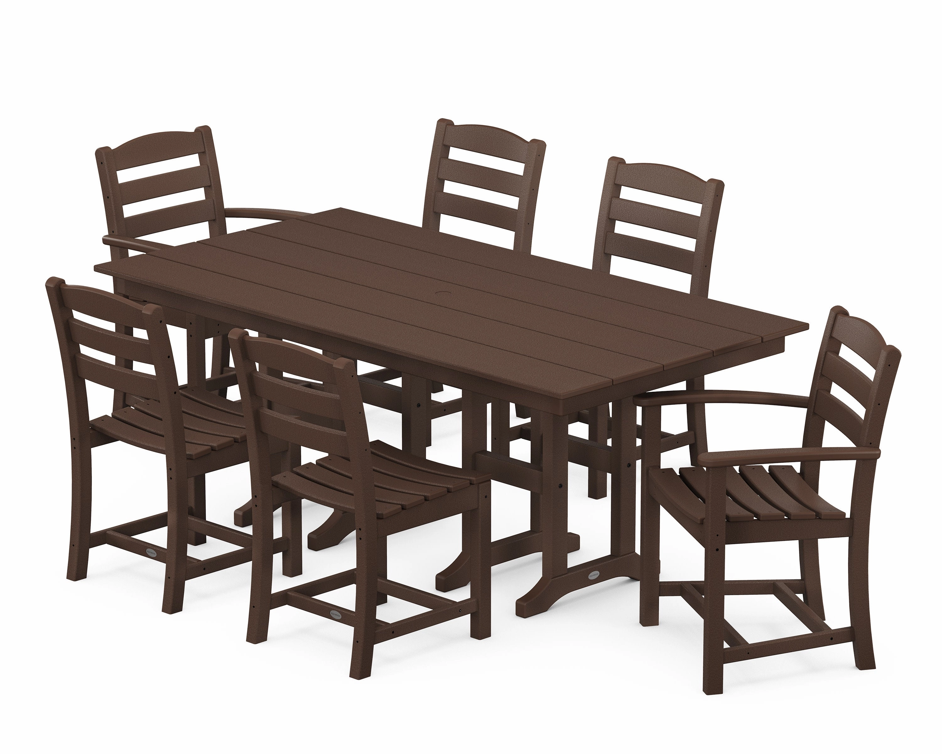 La Casa Caf 7-Piece Farmhouse Dining Set