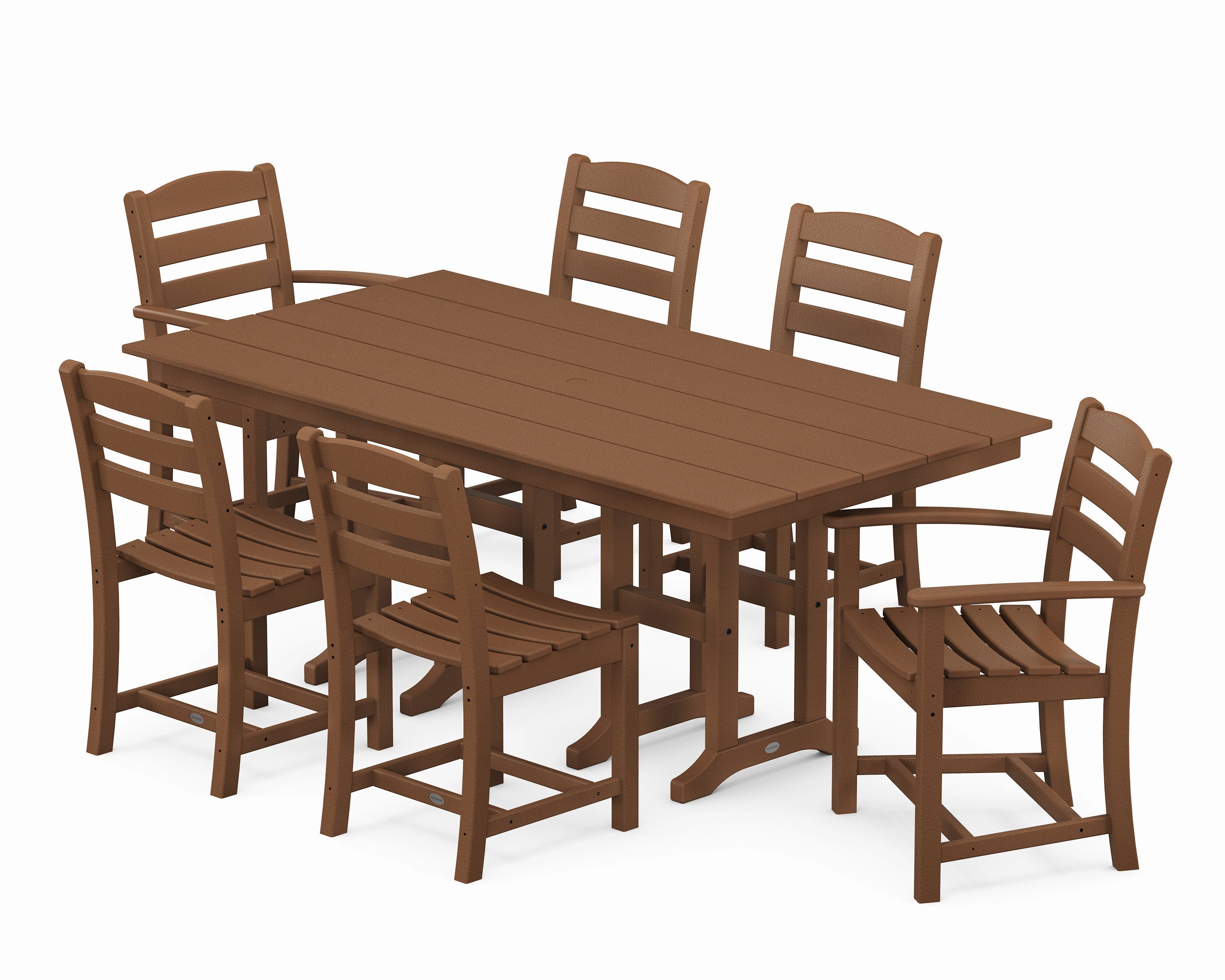 La Casa Caf 7-Piece Farmhouse Dining Set