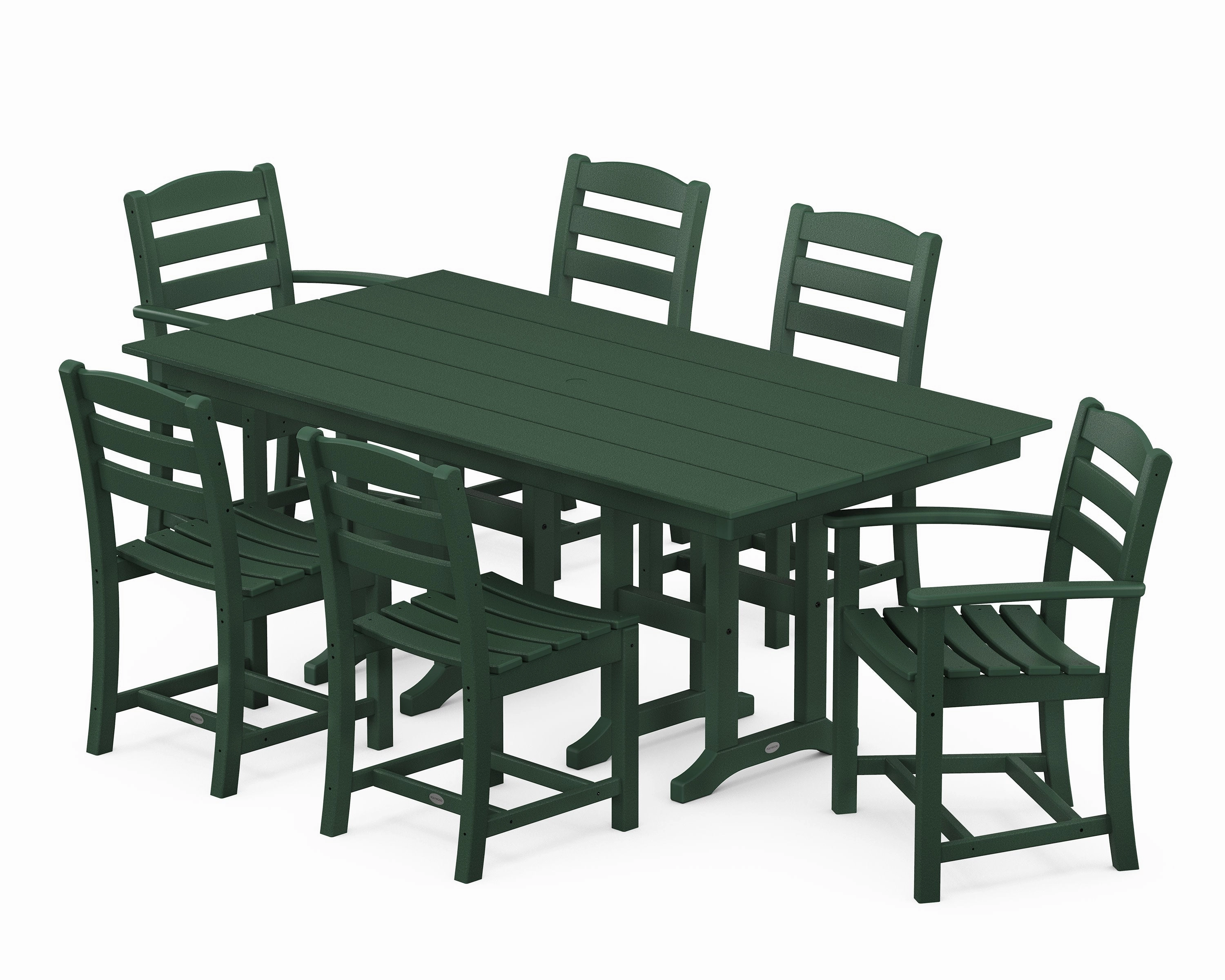 La Casa Caf 7-Piece Farmhouse Dining Set