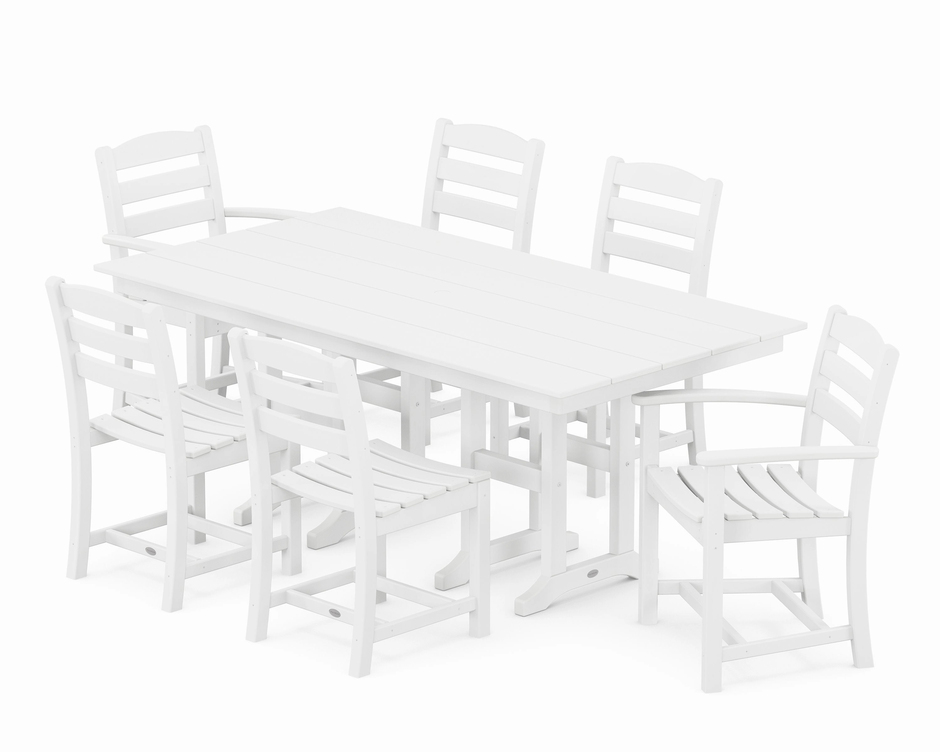 La Casa Caf 7-Piece Farmhouse Dining Set