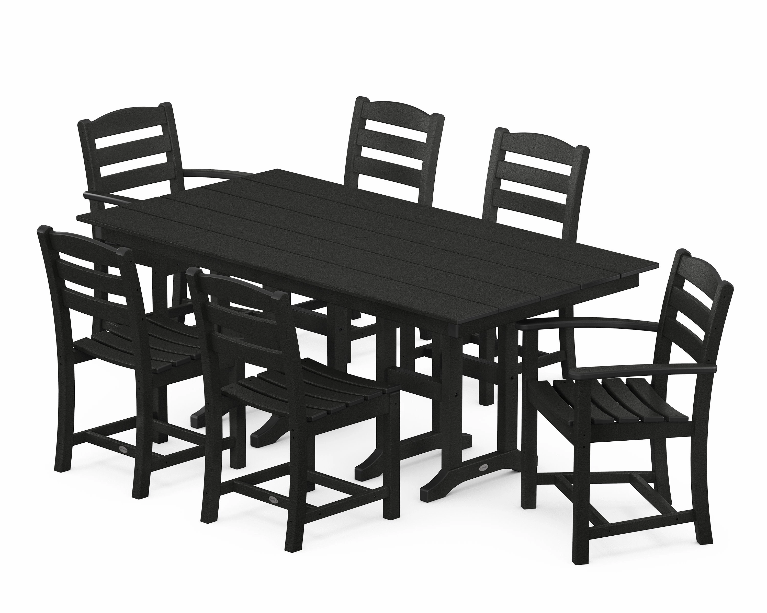 La Casa Caf 7-Piece Farmhouse Dining Set