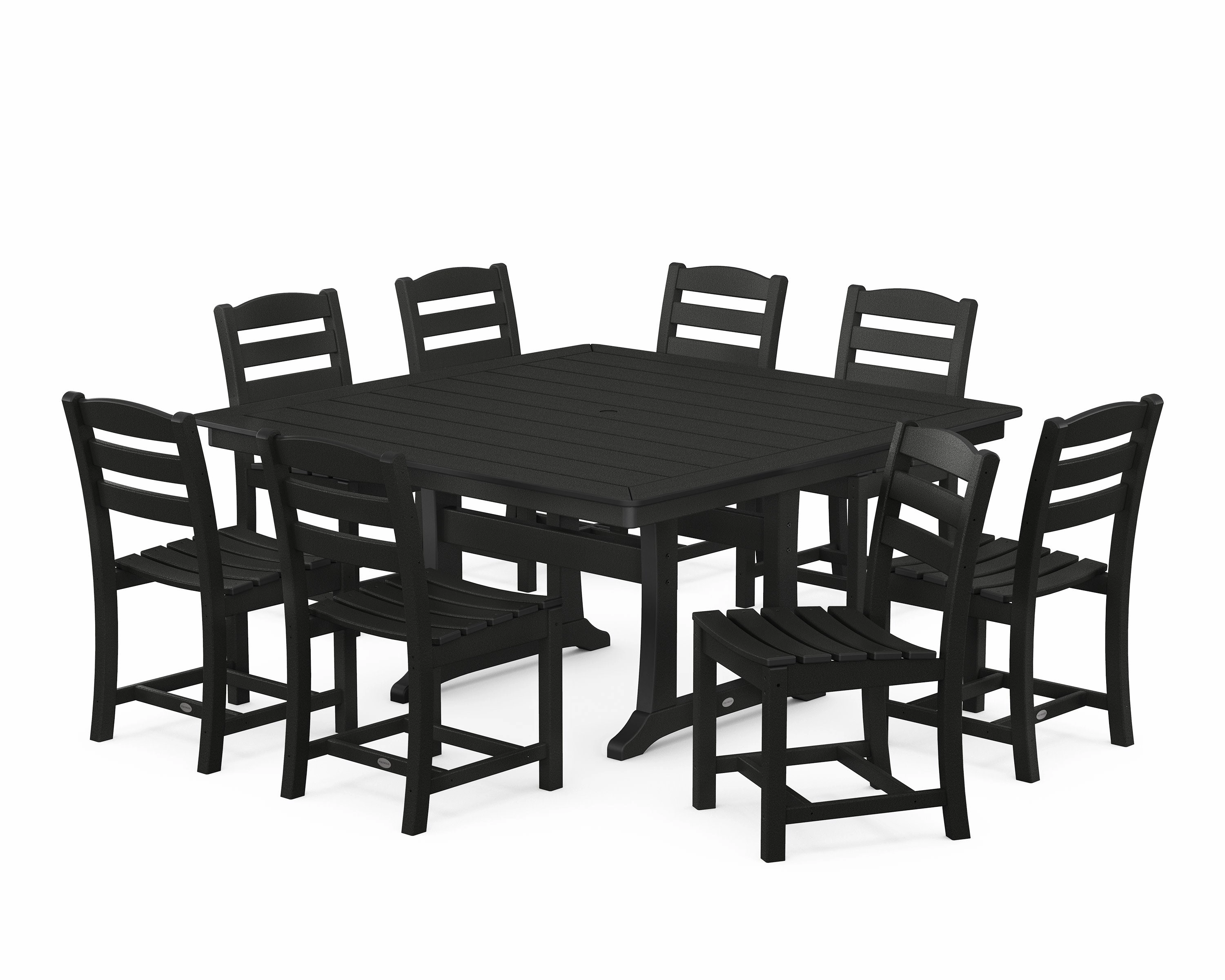 La Casa Caf 9-Piece Nautical Trestle Dining Set