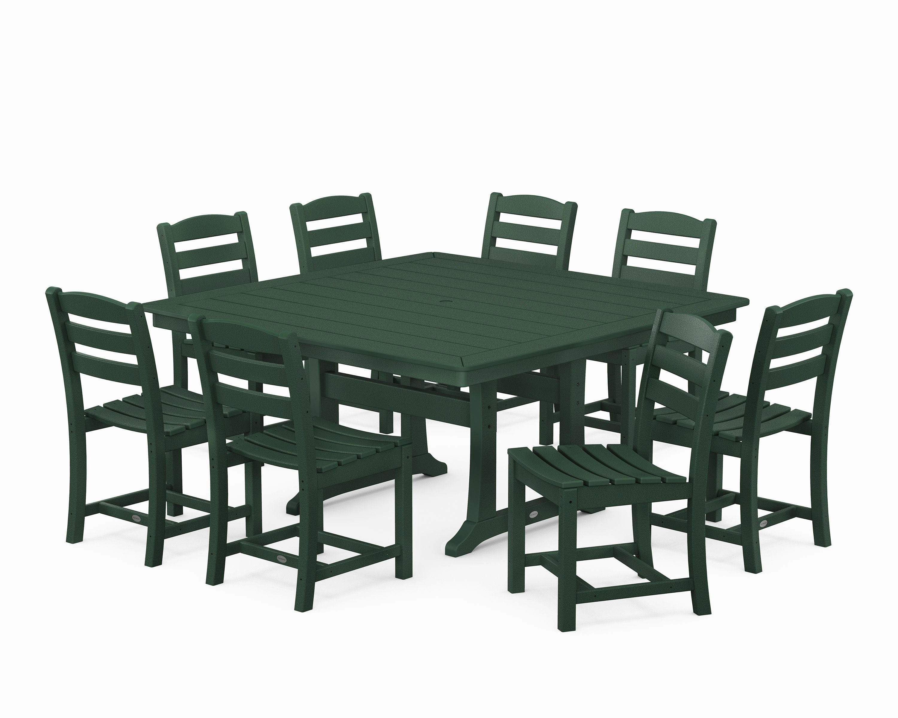 La Casa Caf 9-Piece Nautical Trestle Dining Set