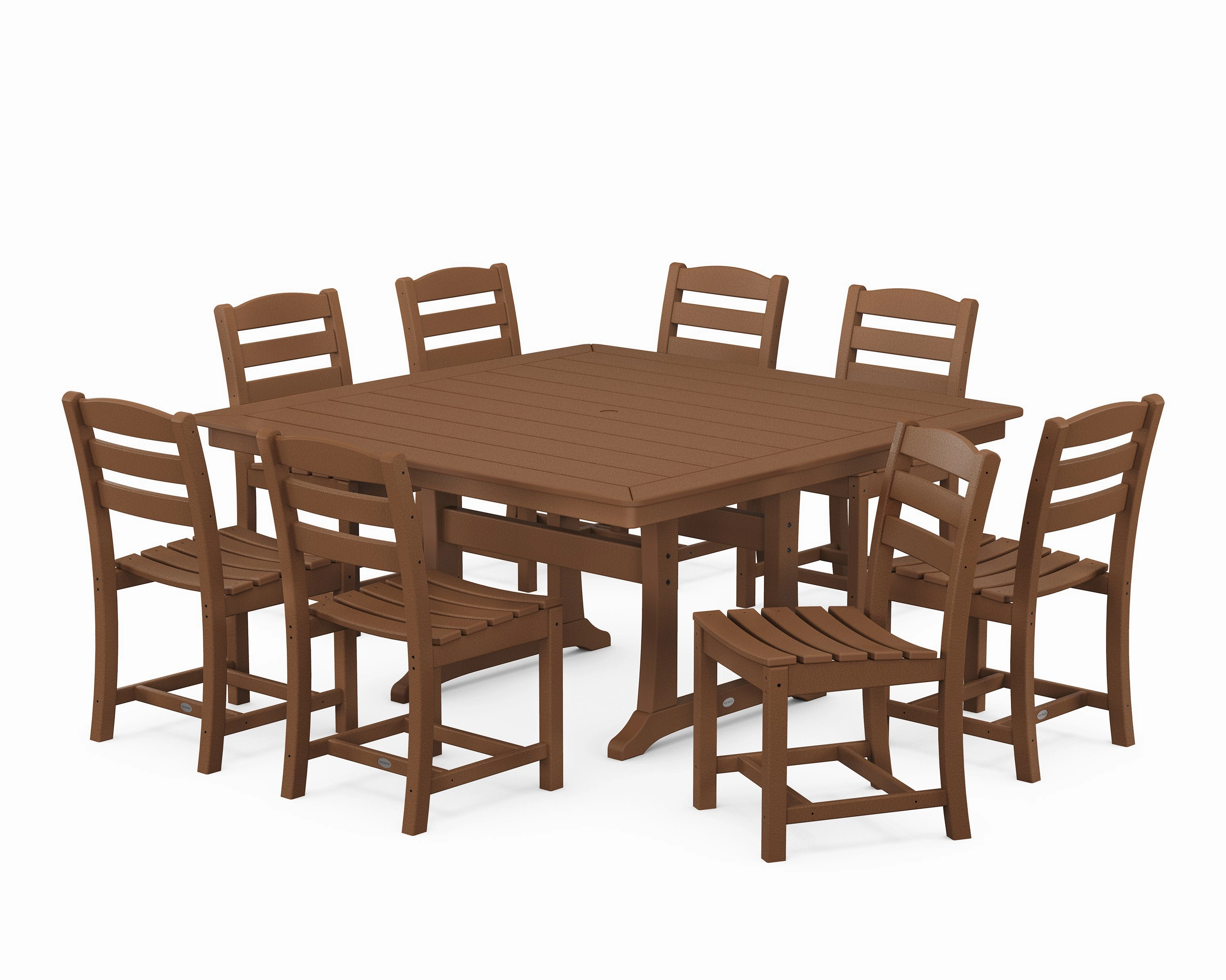 La Casa Caf 9-Piece Nautical Trestle Dining Set