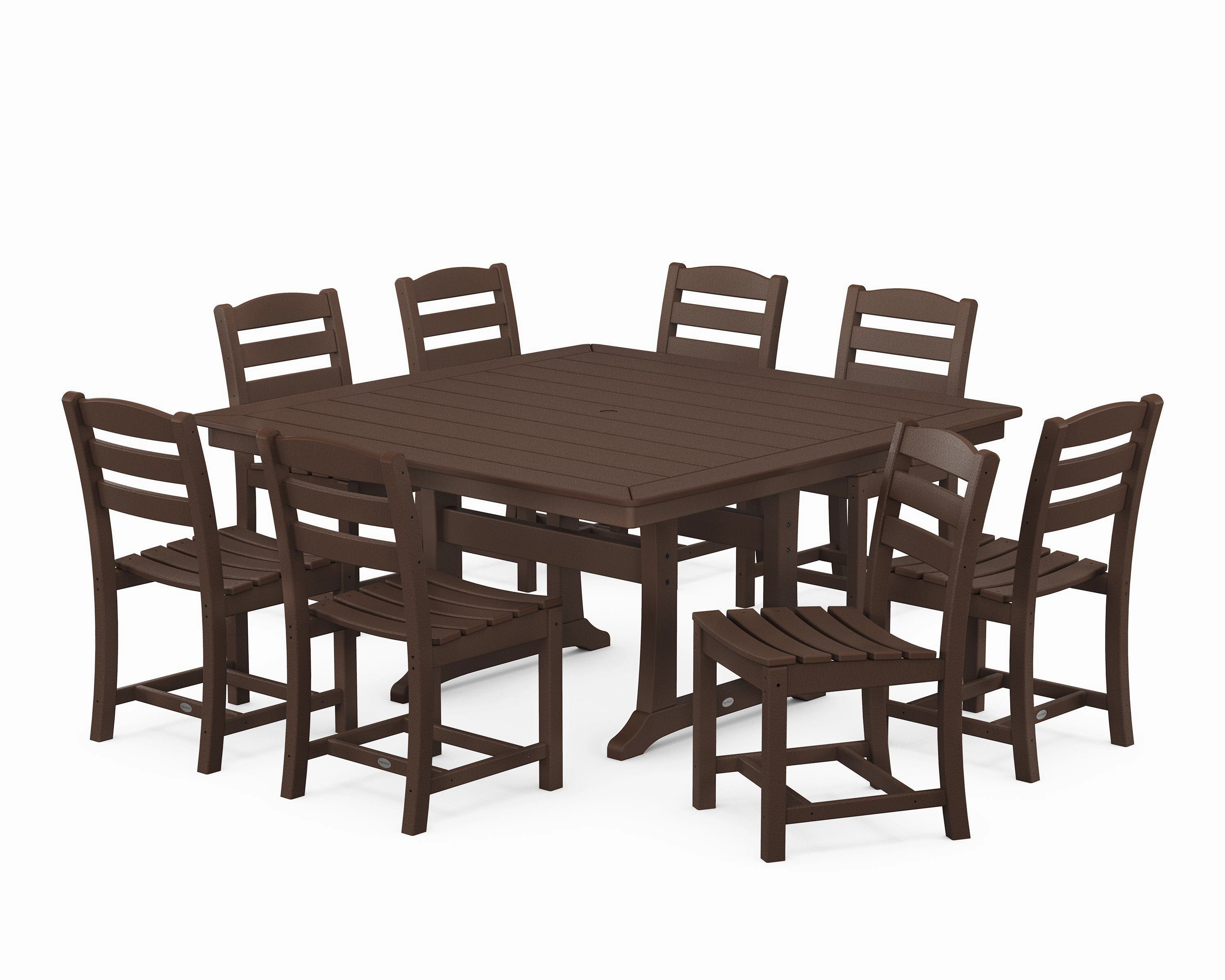 La Casa Caf 9-Piece Nautical Trestle Dining Set
