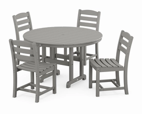 La Casa Caf Side Chair 5-Piece Round Farmhouse Dining Setoutdoor patio furniture set