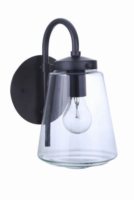 Laclede One Light Outdoor Wall Mount Midnight