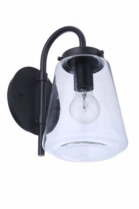 Laclede One Light Outdoor Wall Mount Midnight