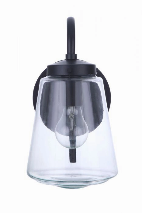 Laclede One Light Outdoor Wall Mount Midnight