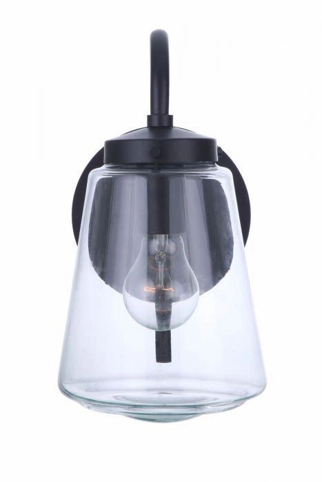 Laclede One Light Outdoor Wall Mount Midnight