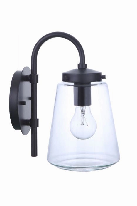 Laclede One Light Outdoor Wall Mount Midnight