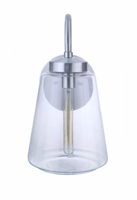 Laclede One Light Outdoor Wall Mount Satin Aluminum