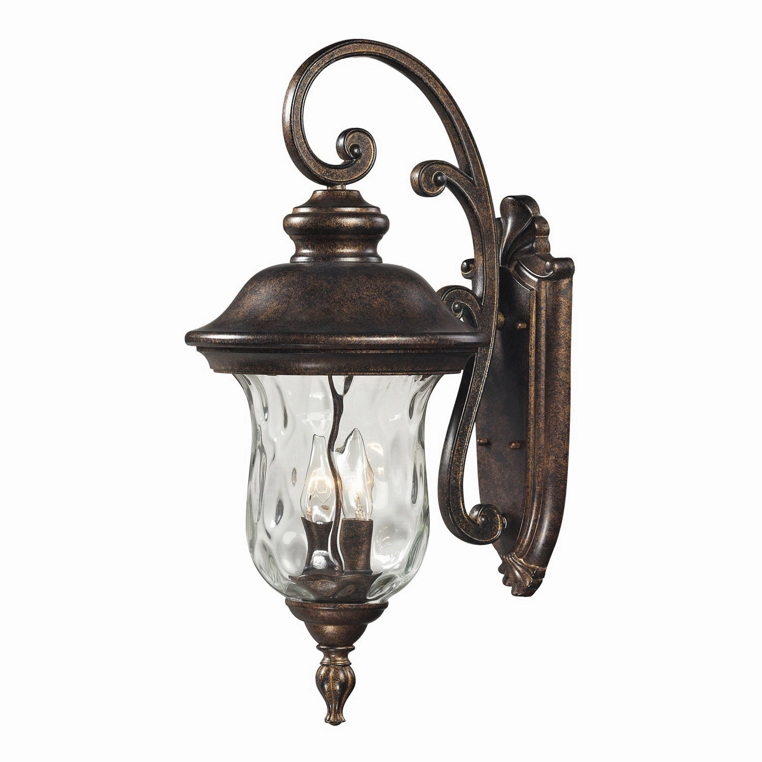 Lafayette Three Light Outdoor Wall Sconce Regal BronzeOutdoor wall sconces with motion sensor