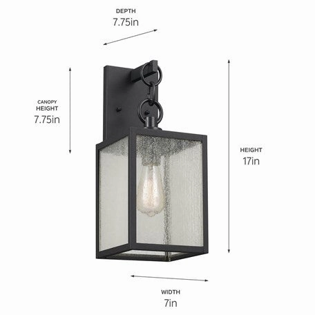 Lahden 17" 1-Light Outdoor Wall Light