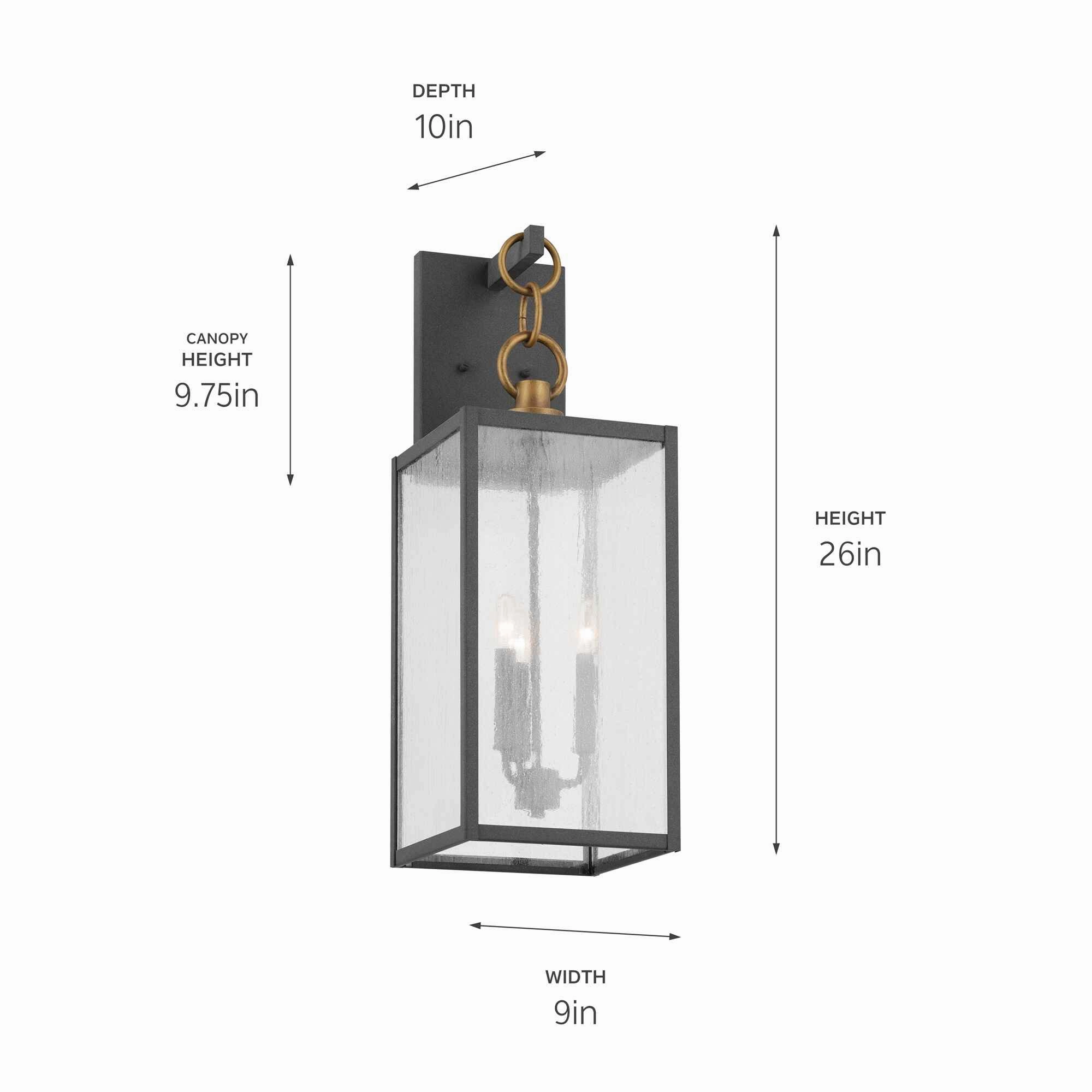 Lahden 26" 3-Light Outdoor Wall Light