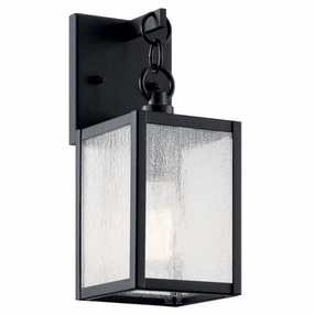 Lahden One Light Outdoor Wall Mount BlackOutdoor wall sconces with motion sensor