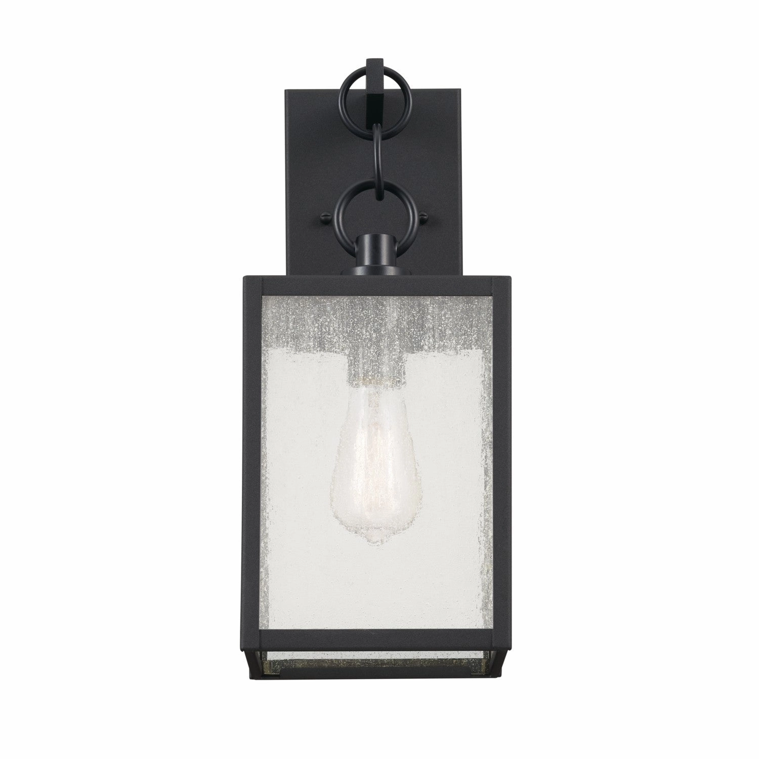 Lahden Three Light Outdoor Wall Mount Black