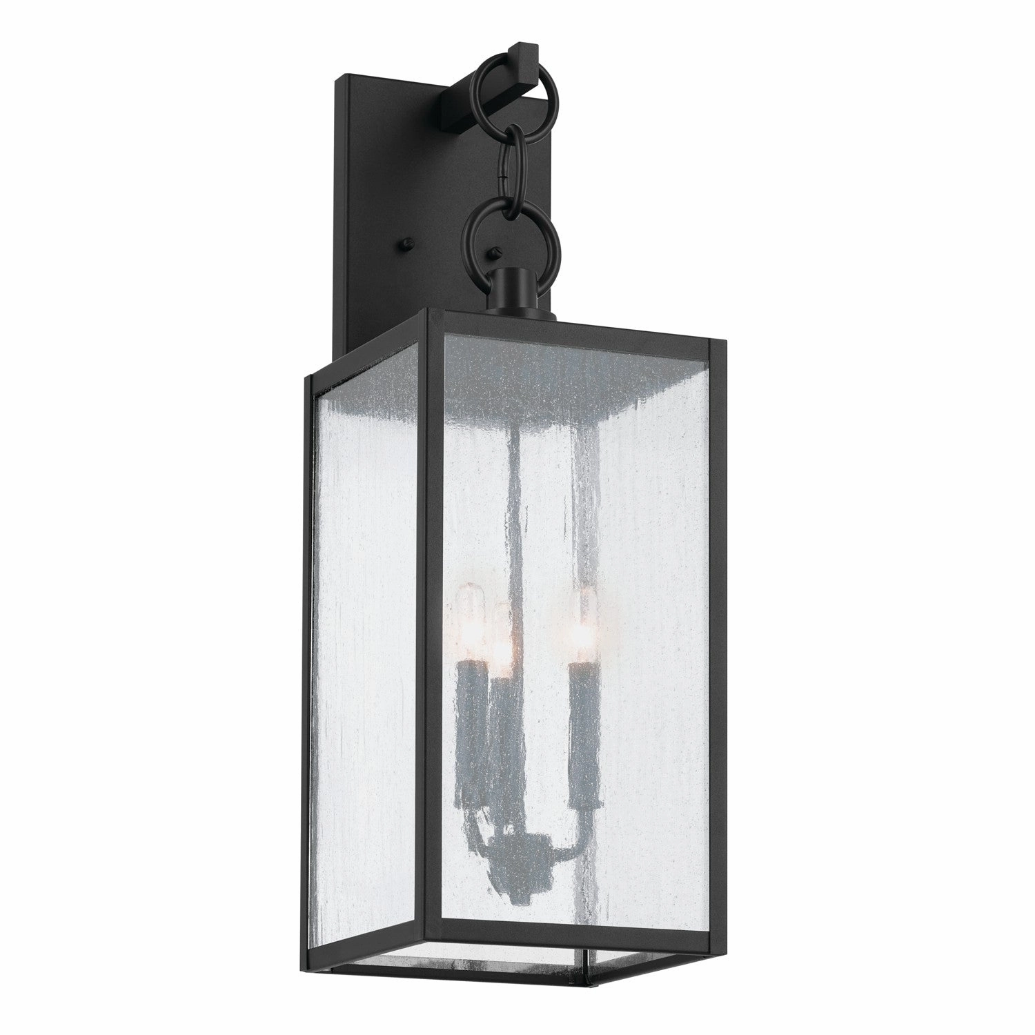 Lahden Three Light Outdoor Wall Mount BlackOutdoor wall sconces with motion sensor