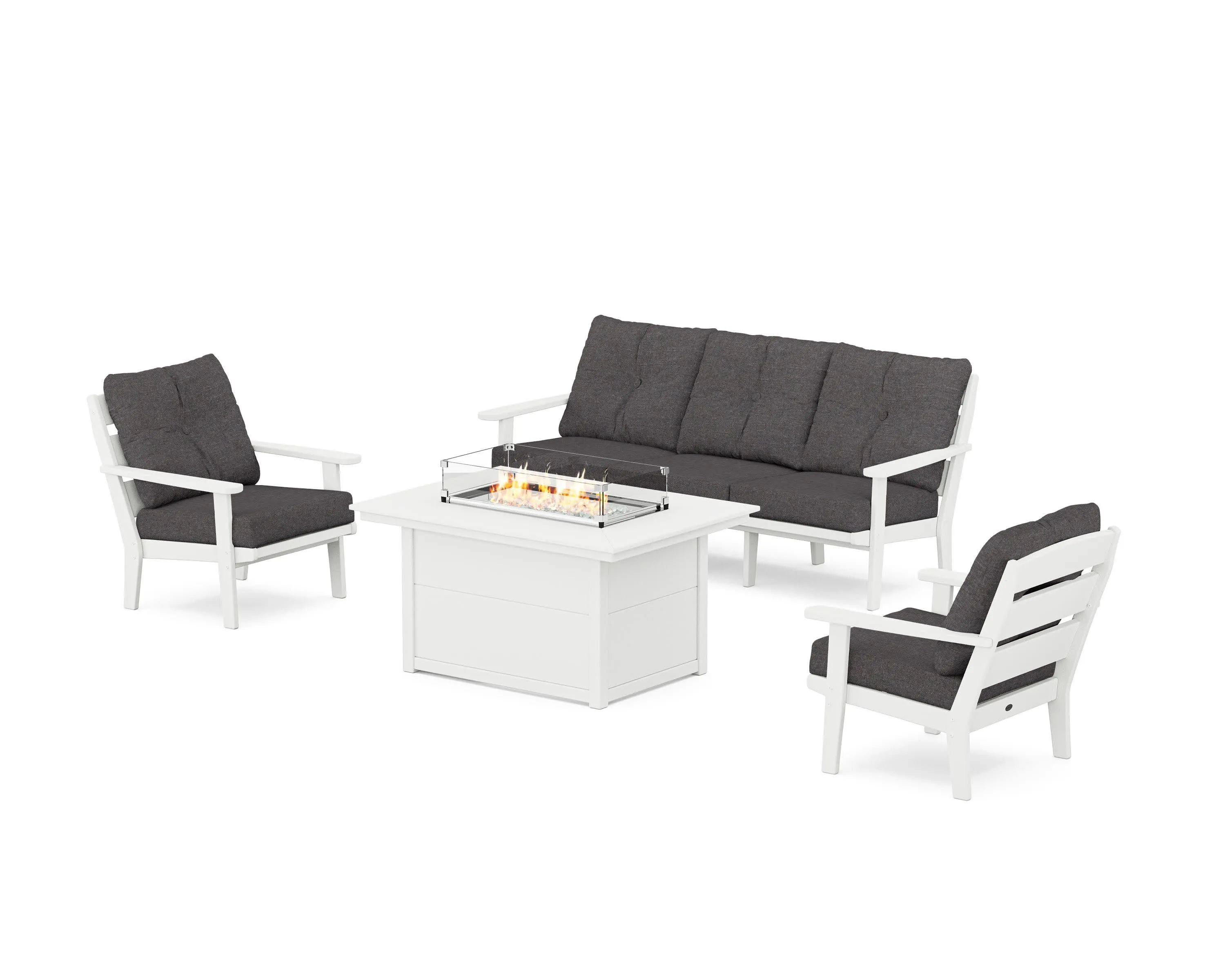 Lakeside Deep Seating Fire Pit Table Set