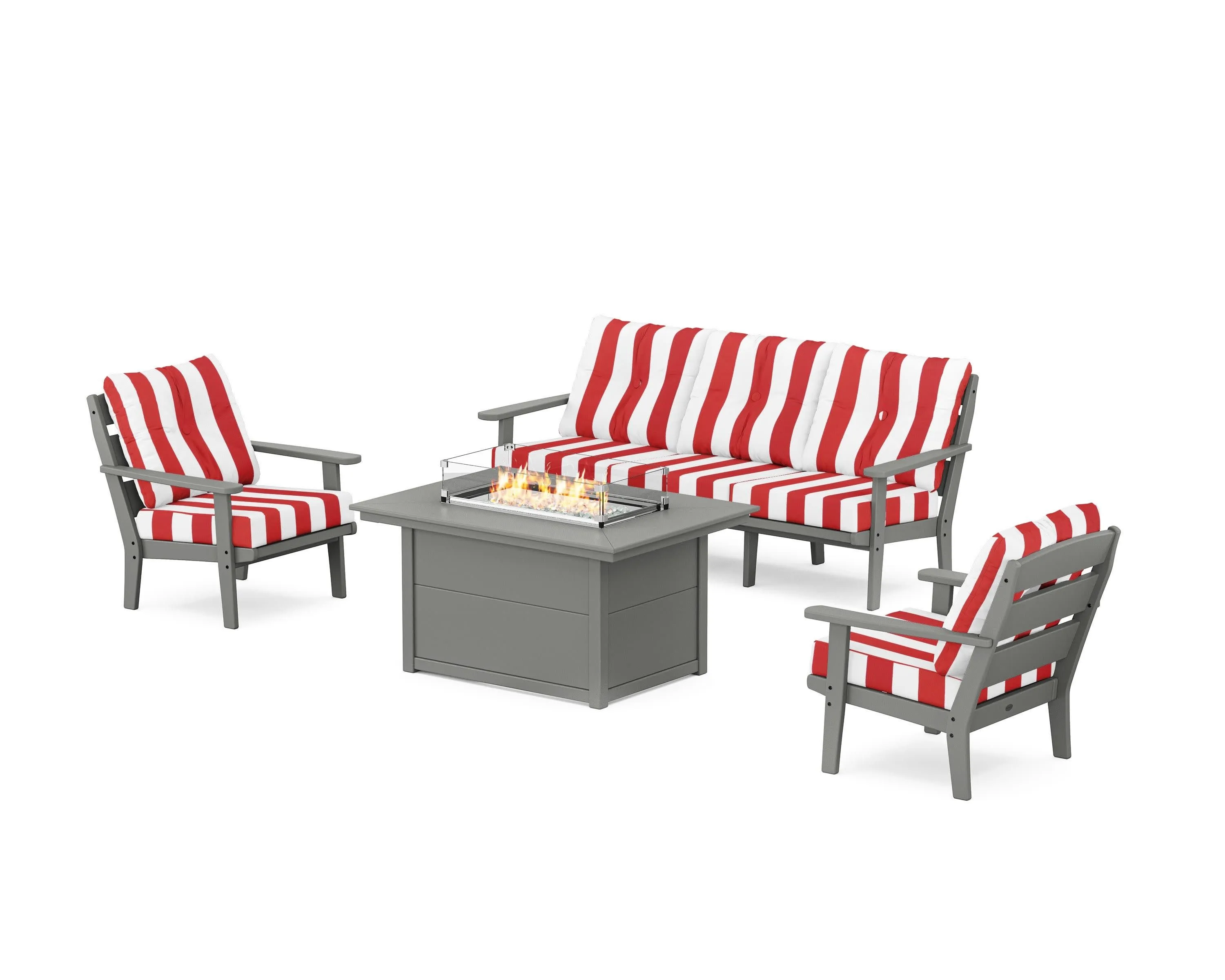 Lakeside Deep Seating Fire Pit Table Set