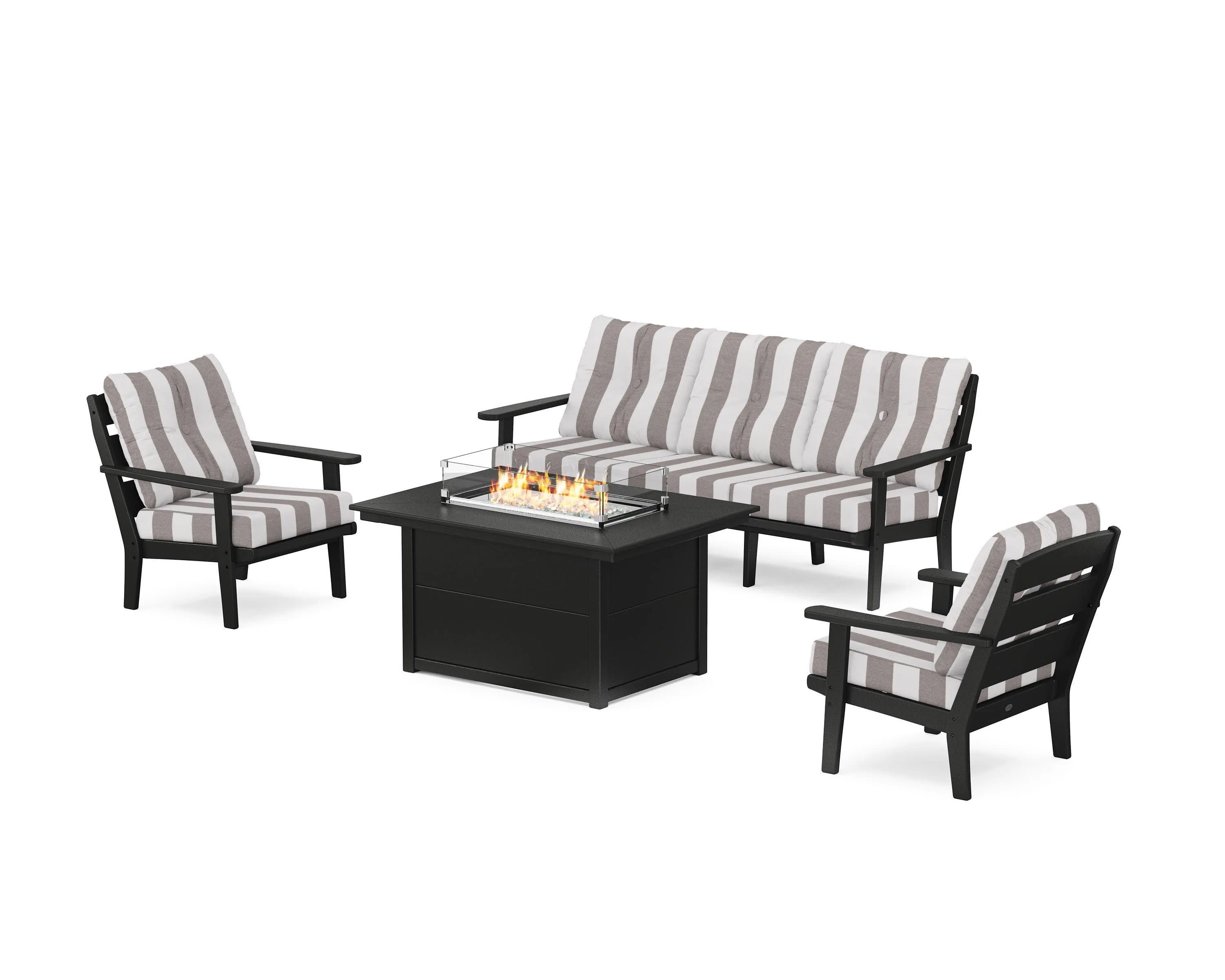 Lakeside Deep Seating Fire Pit Table Set