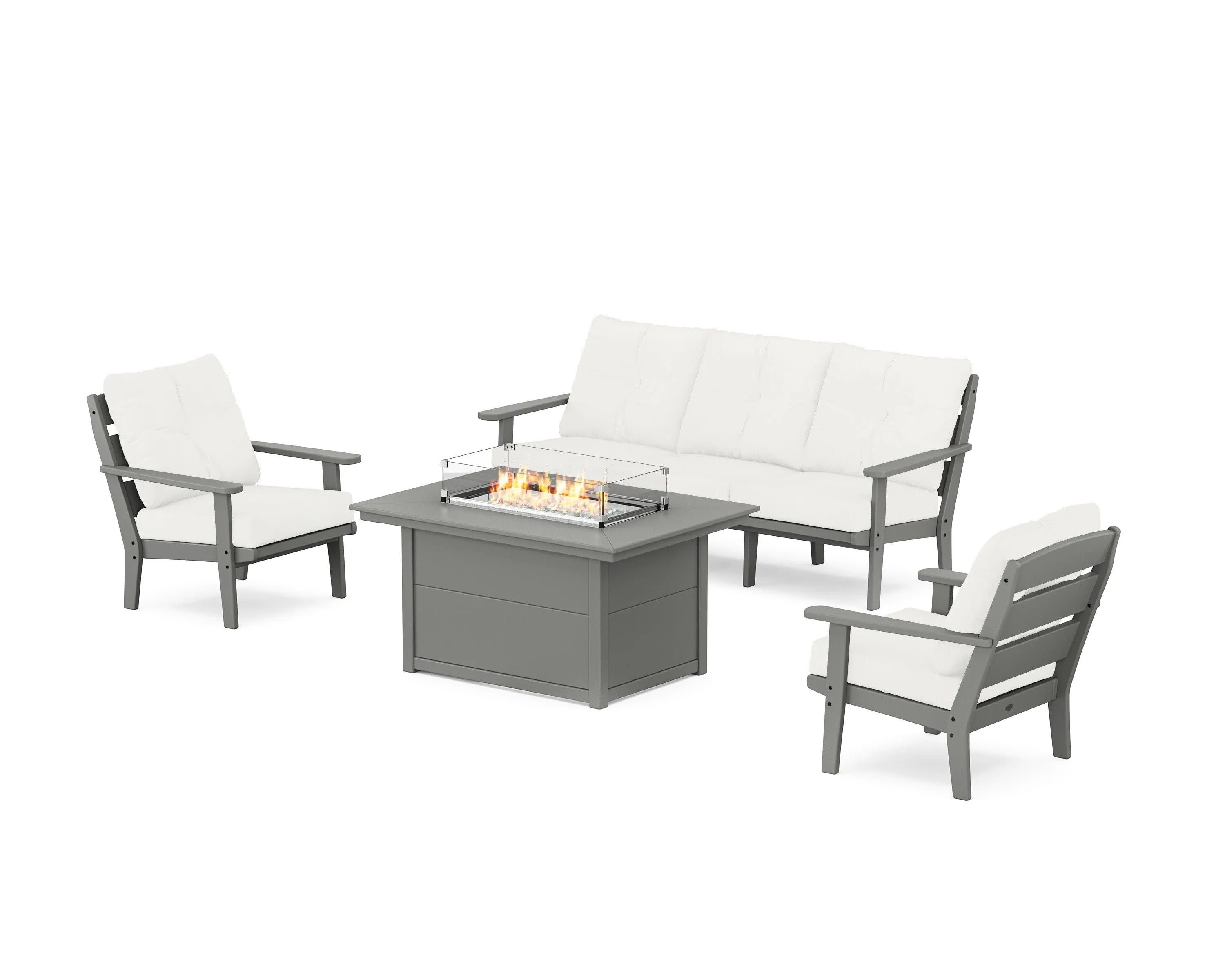 Lakeside Deep Seating Fire Pit Table Set