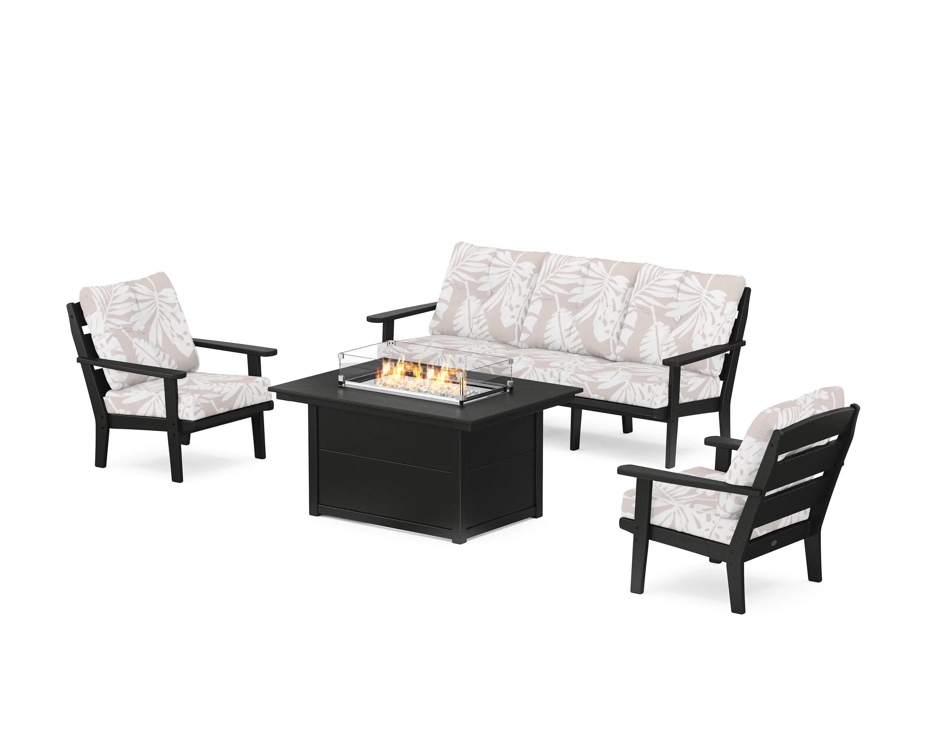 Lakeside Deep Seating Fire Pit Table Set