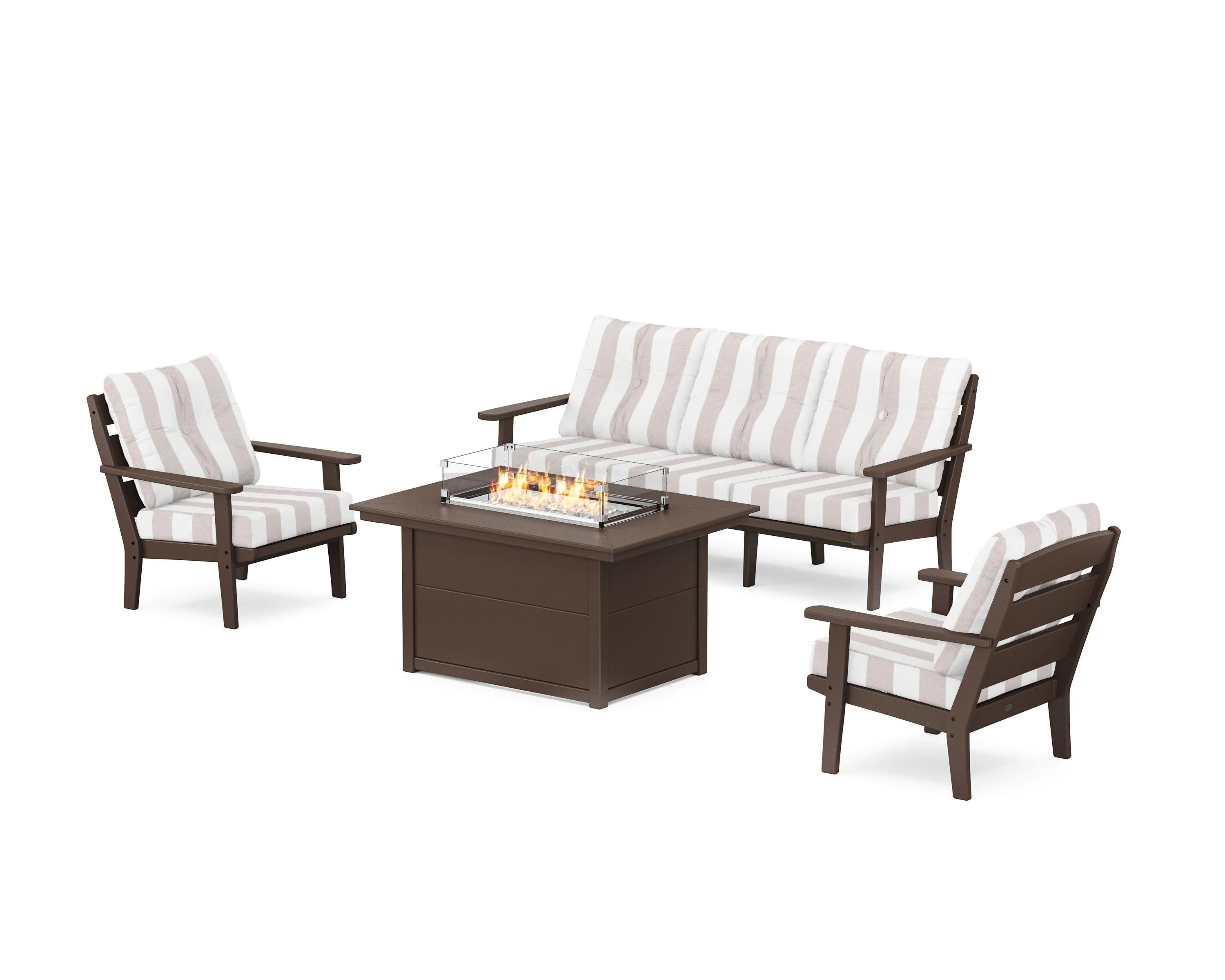 Lakeside Deep Seating Fire Pit Table Set
