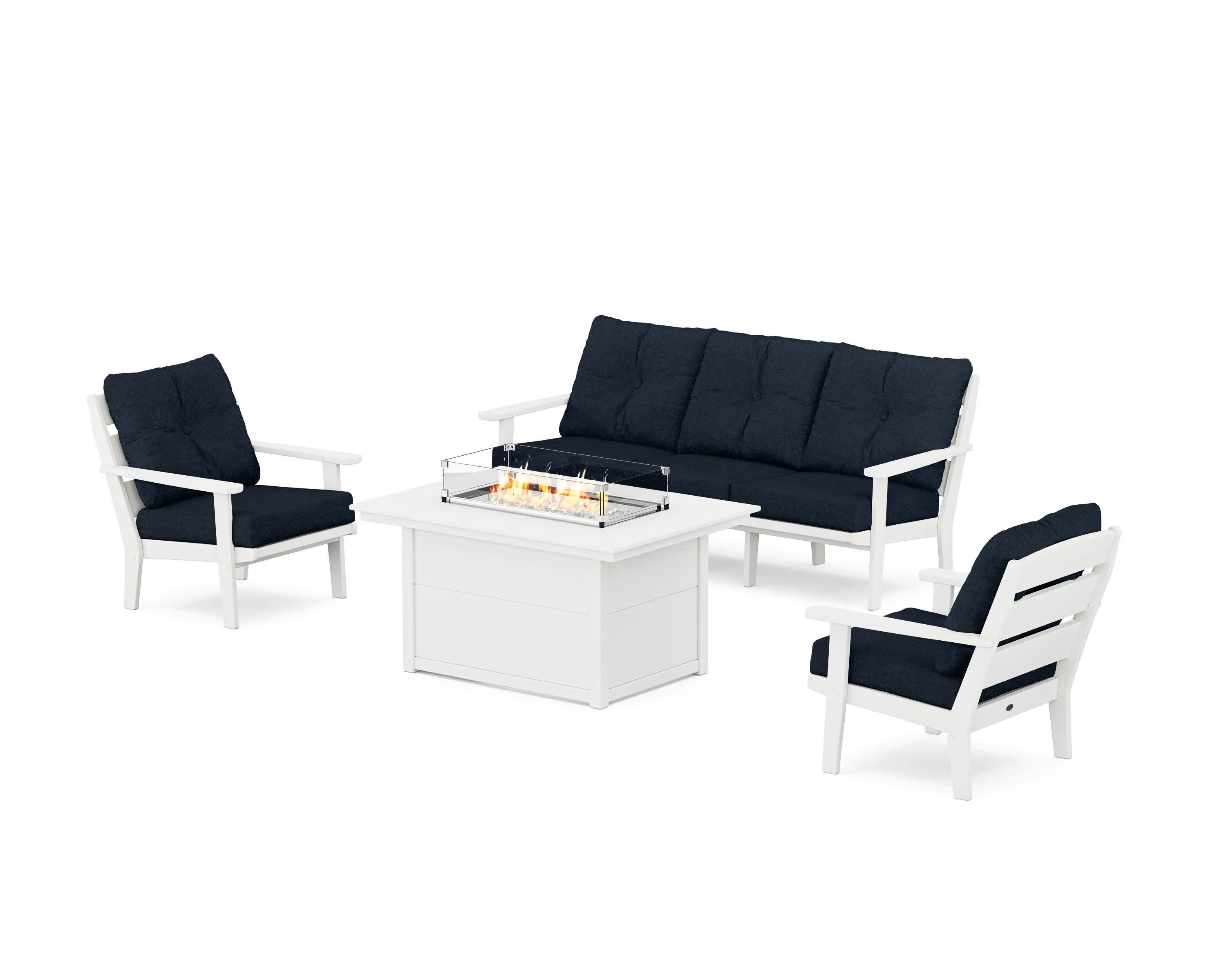 Lakeside Deep Seating Fire Pit Table Set