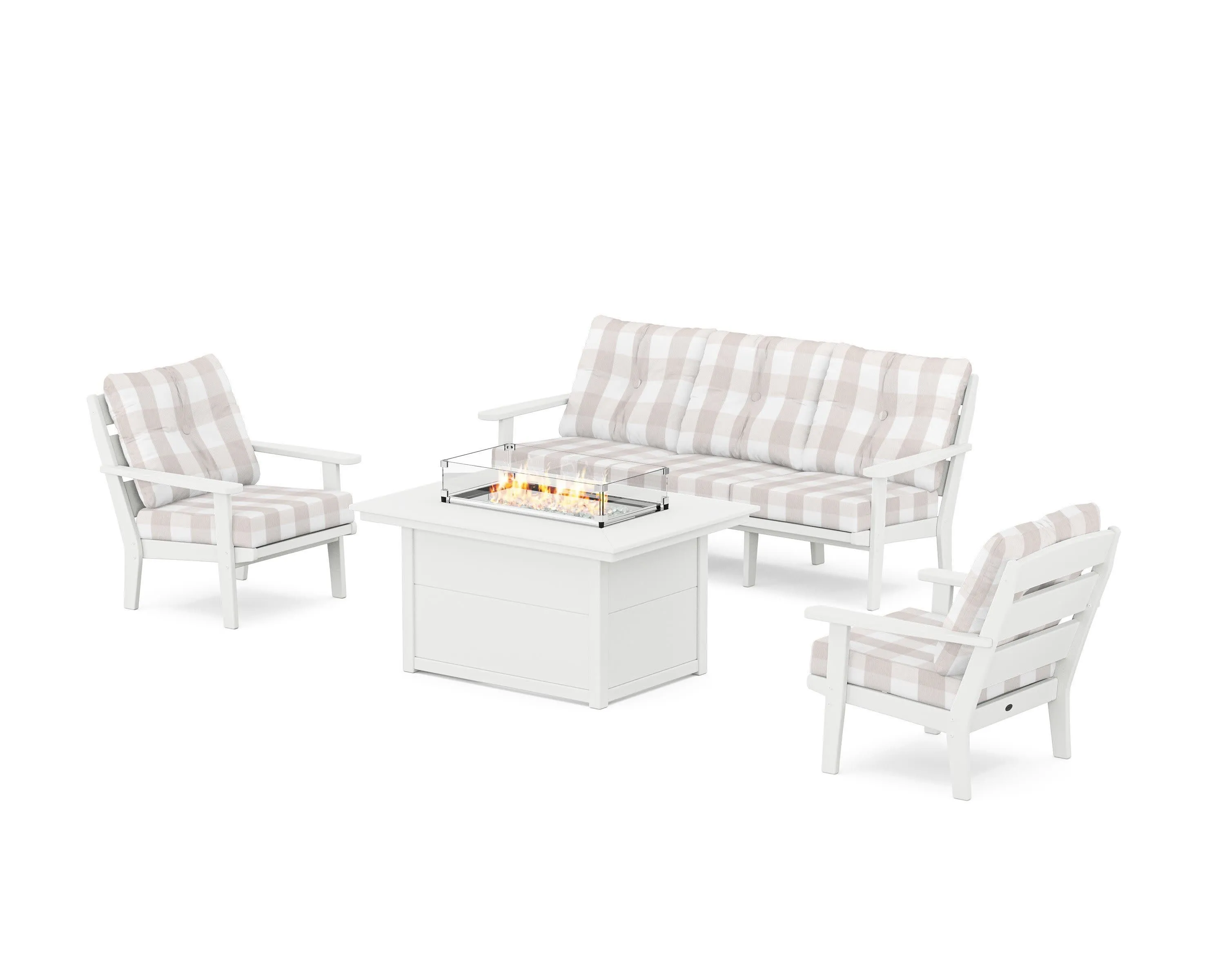 Lakeside Deep Seating Fire Pit Table Set