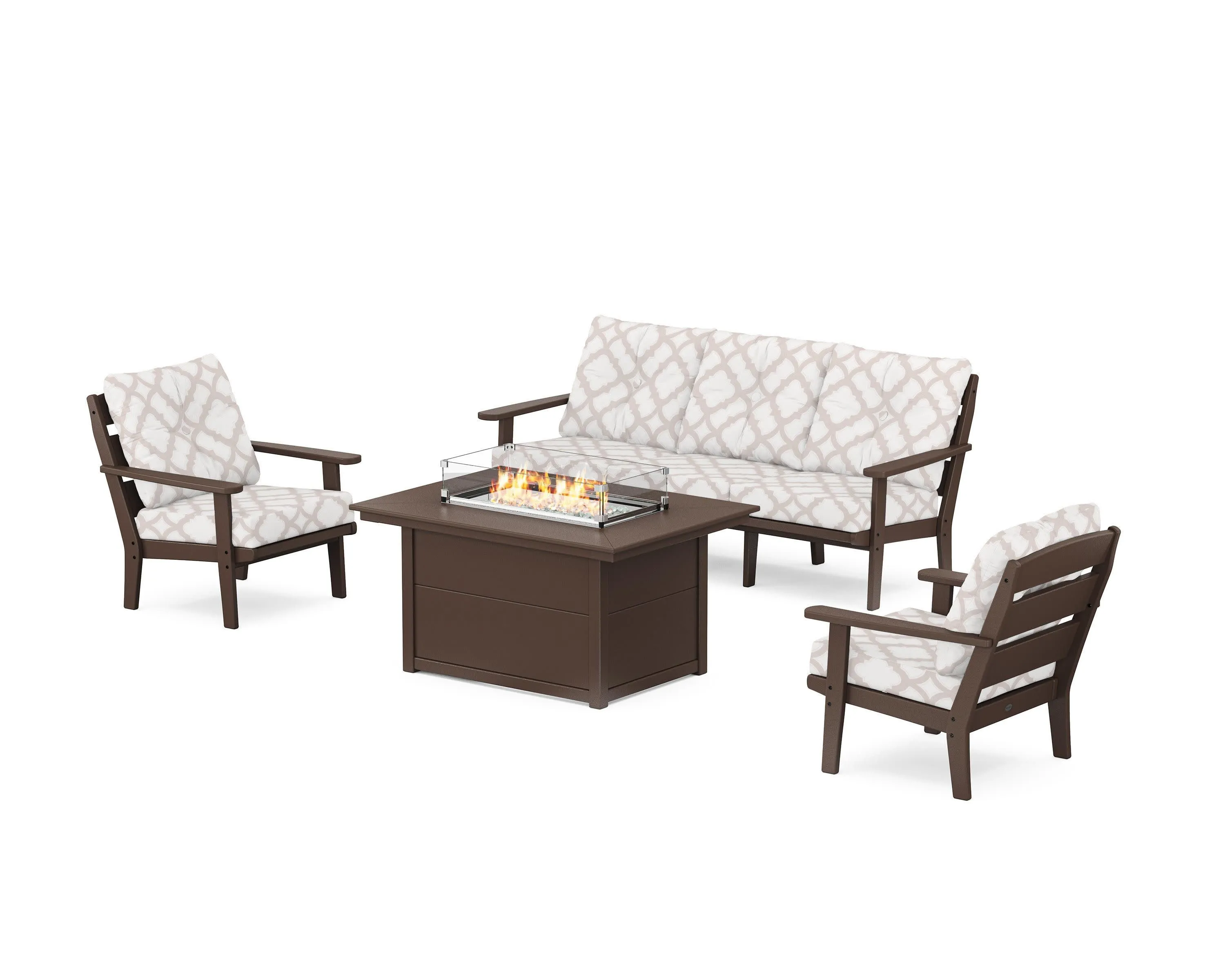 Lakeside Deep Seating Fire Pit Table Set