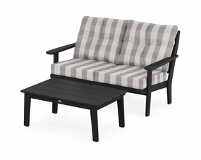 Lakeside 2-Piece Lounge Loveseat Setoutdoor patio dining furniture set