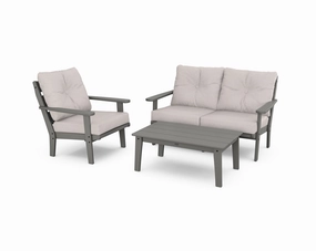 Lakeside 3-Piece Deep Seating Setoutdoor patio dining furniture set