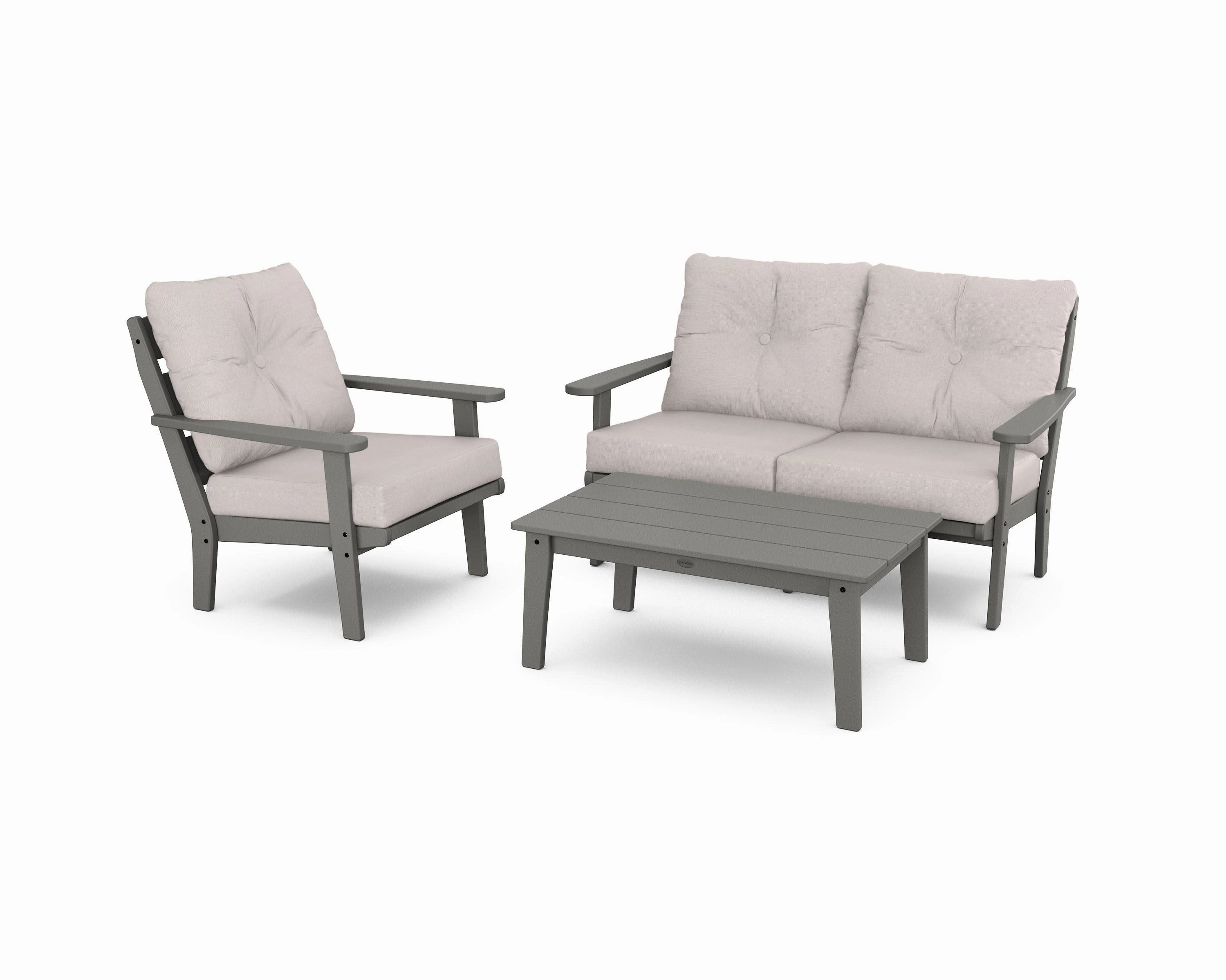 Lakeside 3-Piece Deep Seating Setoutdoor patio dining furniture set
