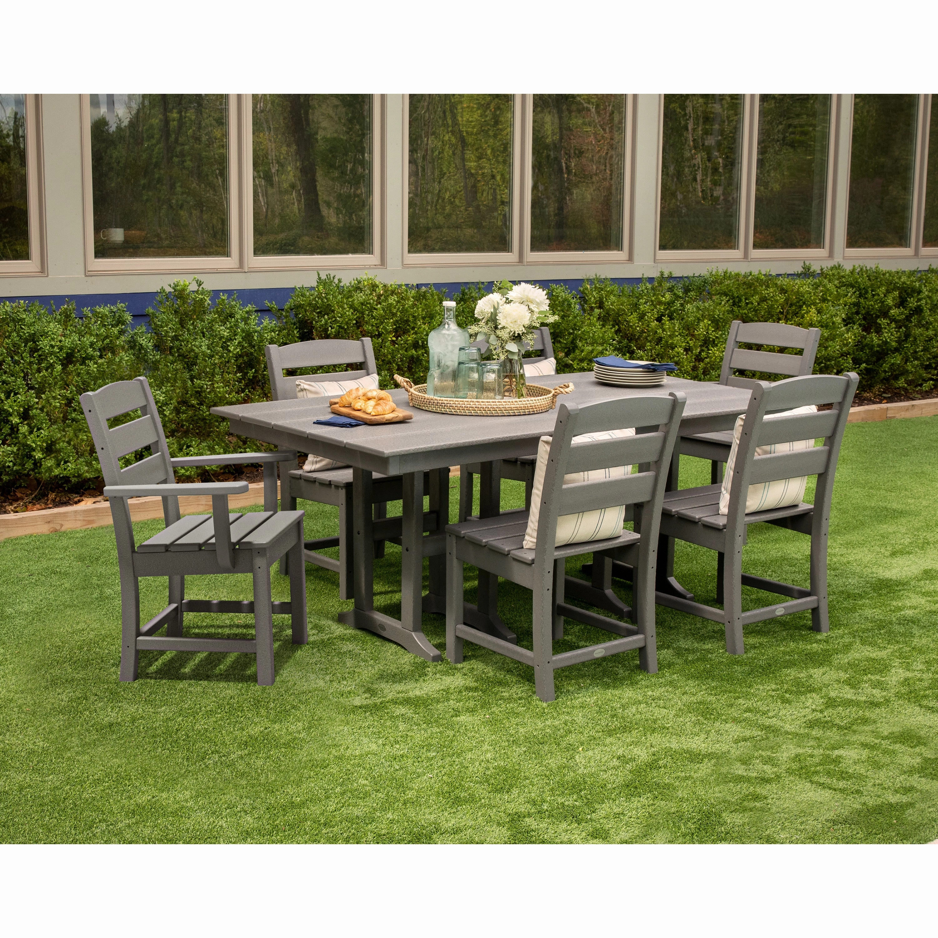 Lakeside 7-Piece Farmhouse Dining Set
