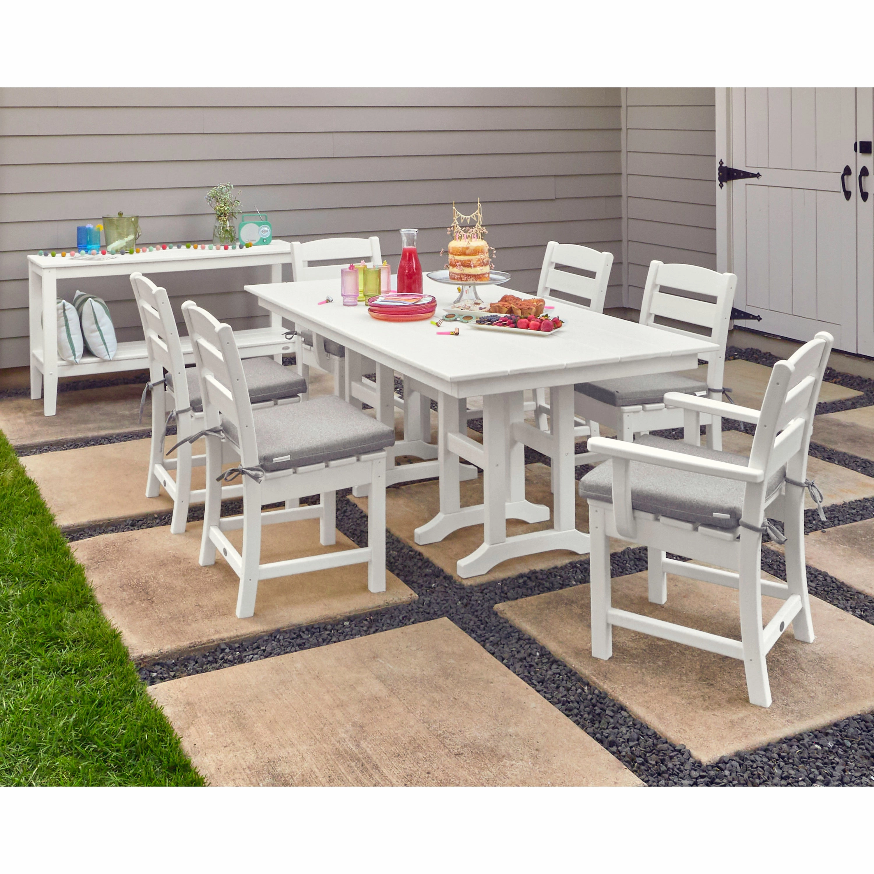 Lakeside 7-Piece Farmhouse Dining Set