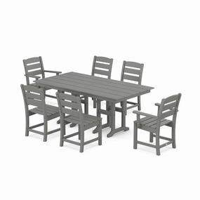 Lakeside 7-Piece Farmhouse Dining Setoutdoor patio furniture set
