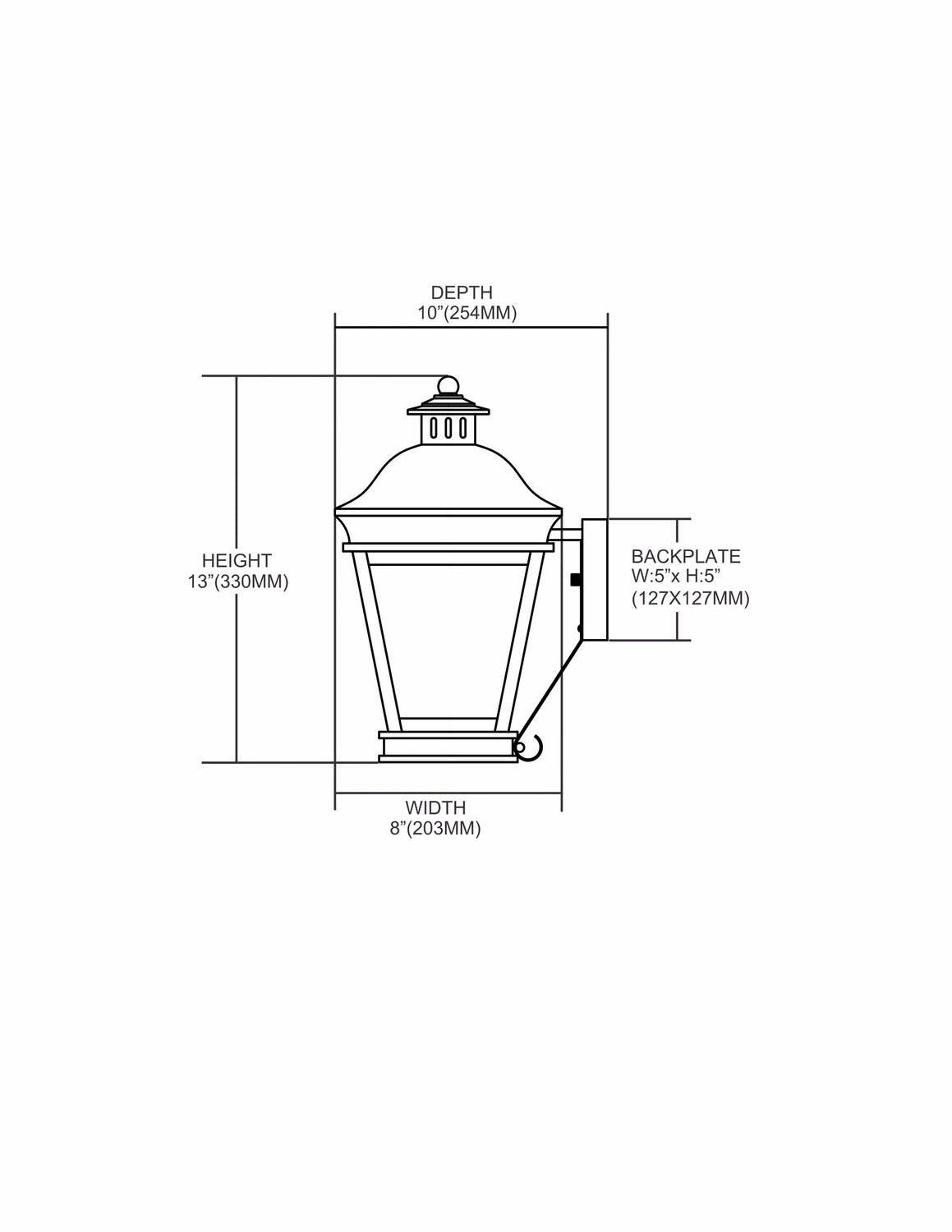 Landings One Light Wall Sconce Charcoal