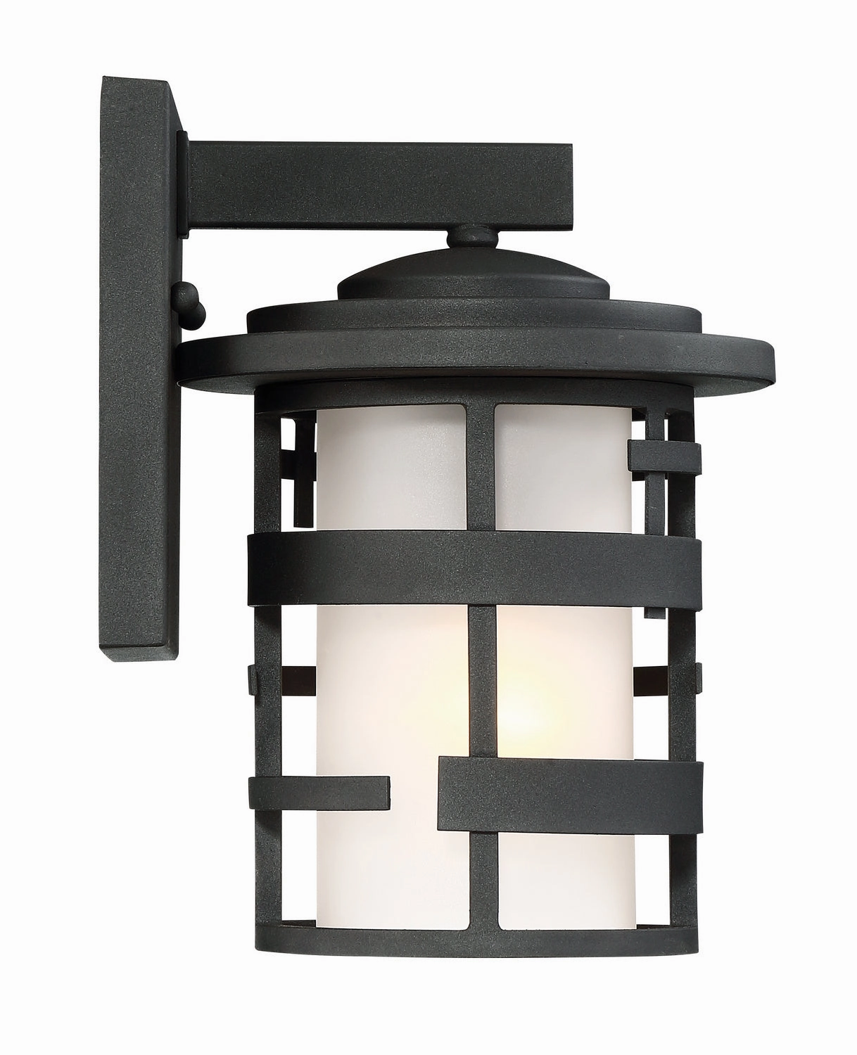 Lansing One Light Outdoor Wall Lantern Textured Black