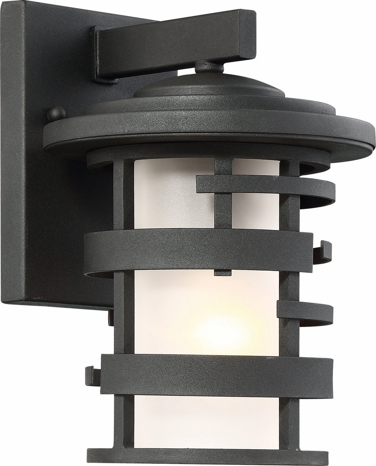 Lansing One Light Outdoor Wall Lantern Textured Black