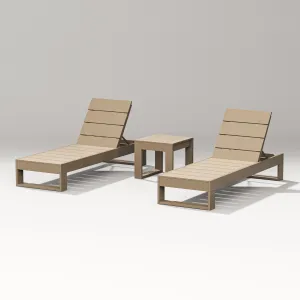 Latitude 3-Piece Lounge Chaise Setoutdoor patio dining furniture set