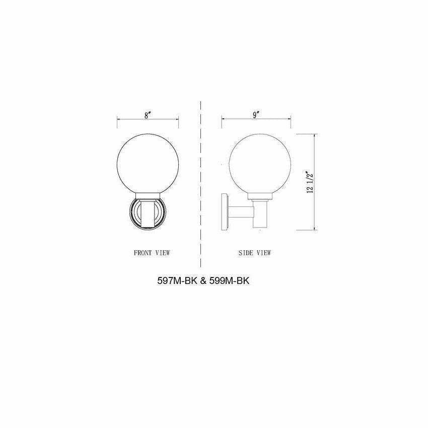 Laurent 1-Light 12.5" Outdoor Wall Light