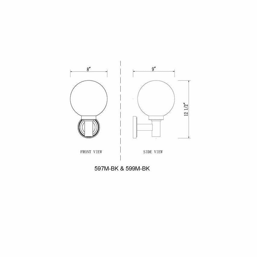 Laurent 1-Light 12.5" Outdoor Wall Light