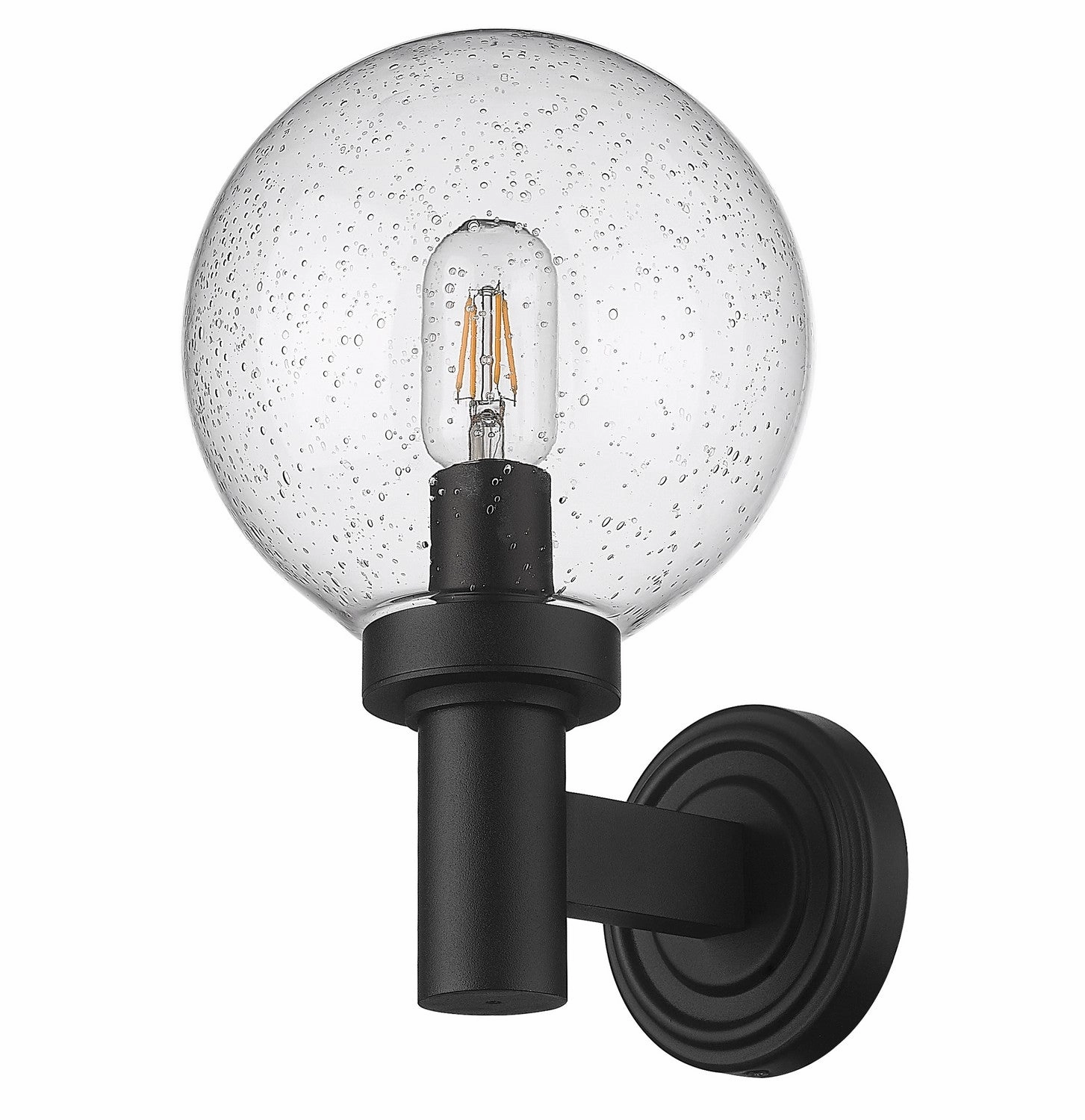 Laurent One Light Outdoor Wall Light Black