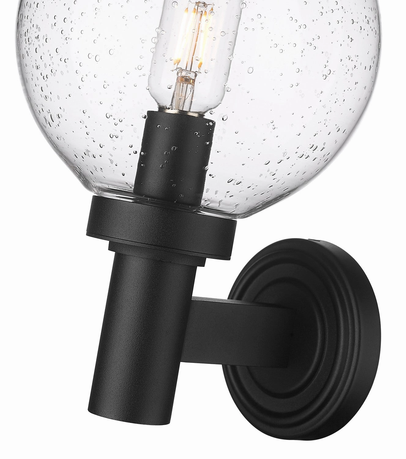 Laurent One Light Outdoor Wall Light Black