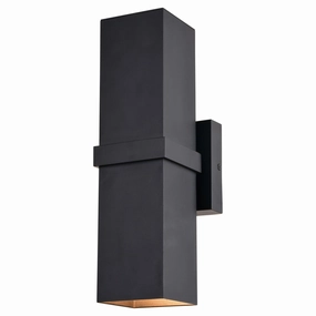 Lavage Two Light Outdoor Wall Mount Textured BlackOutdoor wall sconces with motion sensor