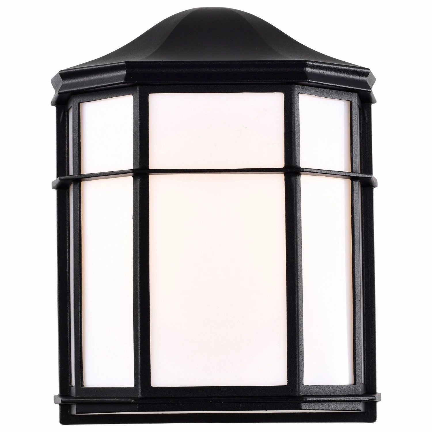 LED Cage Lantern Fixture Black
