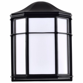 LED Cage Lantern Fixture BlackOutdoor wall sconces with motion sensor