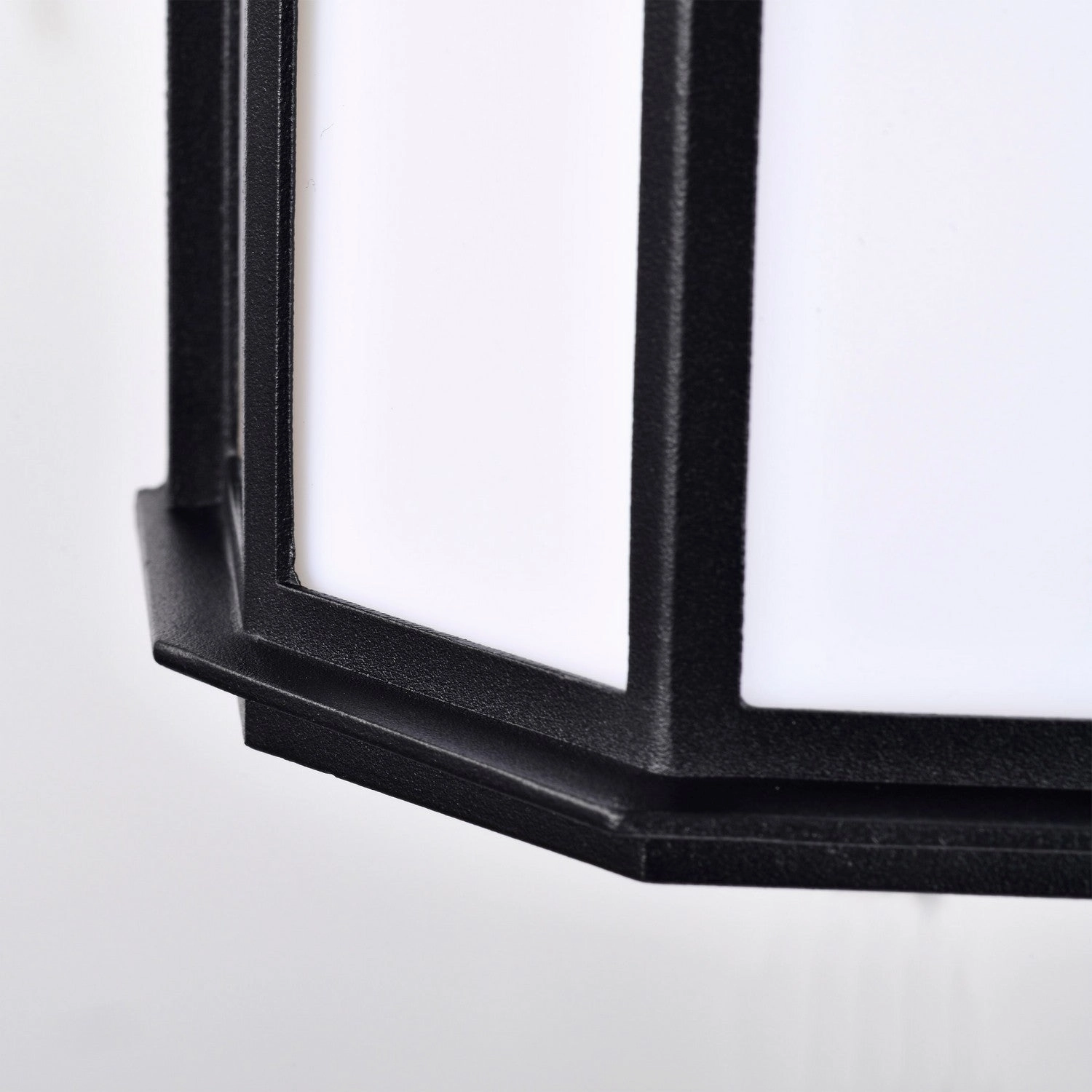 LED Cage Lantern Fixture Black